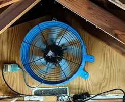 attic fan services with installed attic ventilation fan system in Tucson, AZ